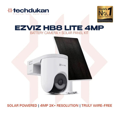 EZVIZ HB8 Lite 4MP Battery Camera + Solar Panel Kit