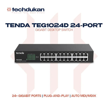 Tenda TEG1024D 24-Port Gigabit Desktop Switch