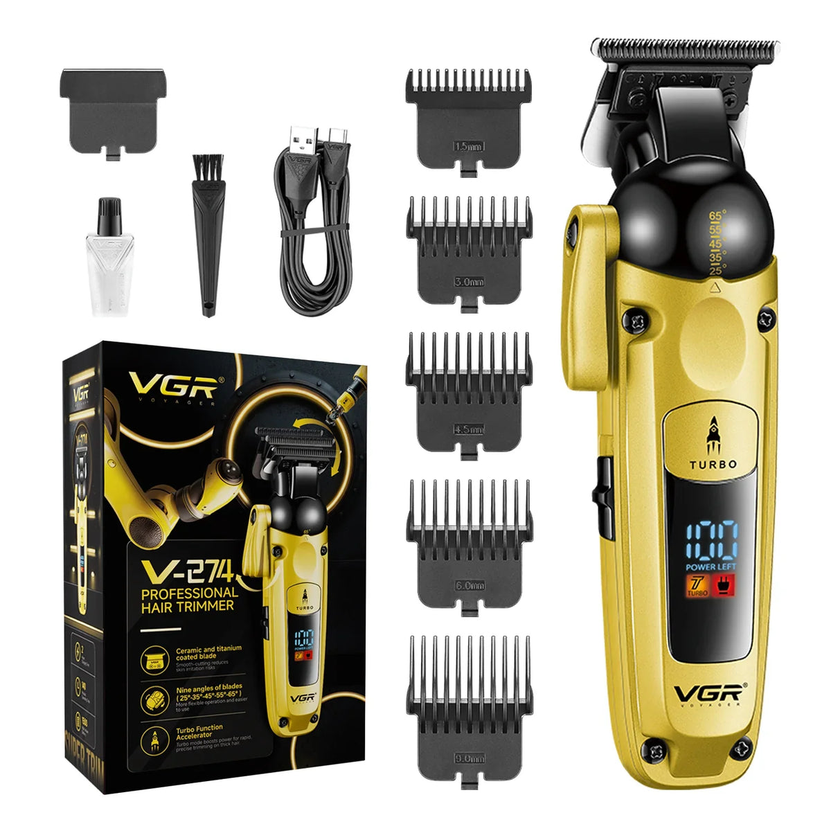 VGR V-274 Professional Cordless Hair Clipper
