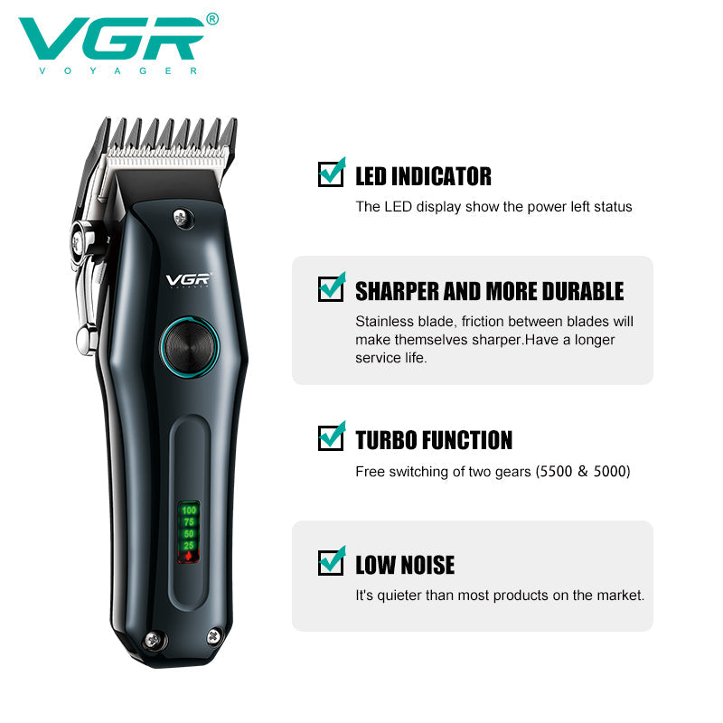 VGR V-969 Professional Hair Clipper for Men with 180 Min Runtime — Image 4 — VGR