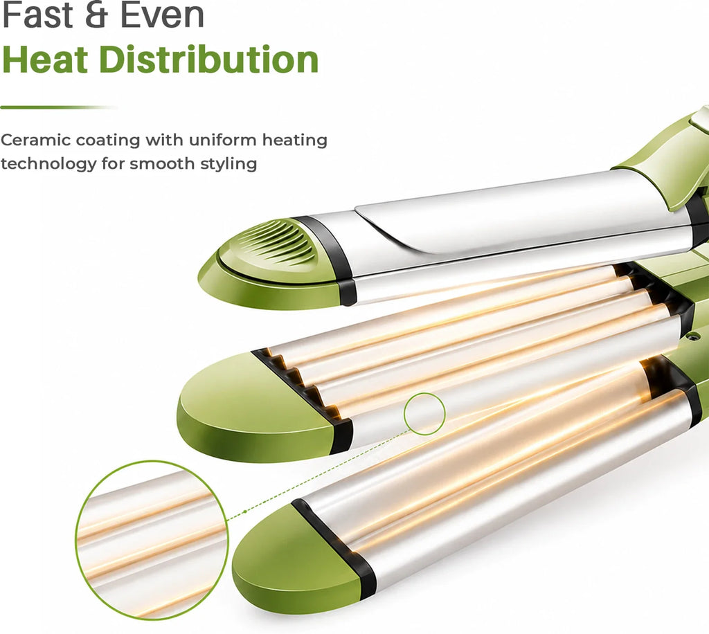 VGR V-569 Professional 4-in-1 Hair Beauty Styler (Green) — Image 4 — VGR