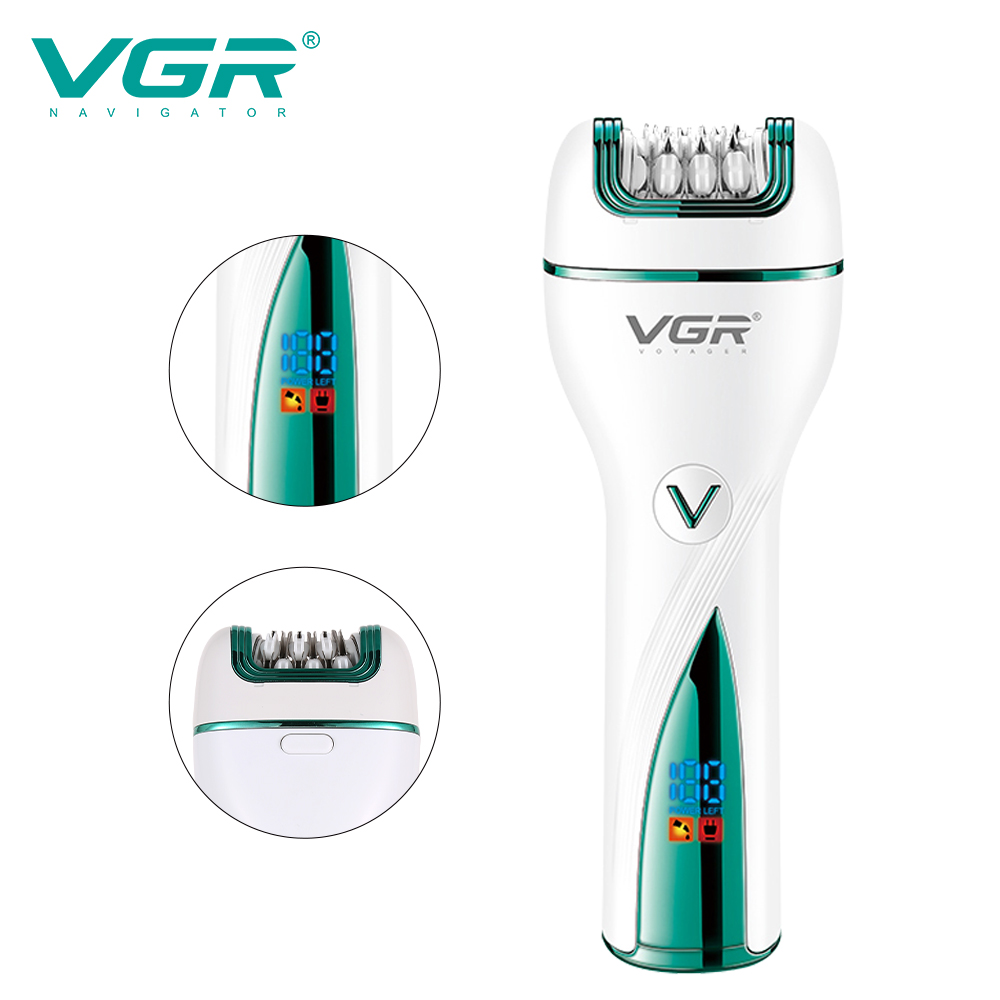 VGR V-728 3-in-1 Women Epilator Electric Female Shaver Leg Body Hair Removal — Image 3 — VGR
