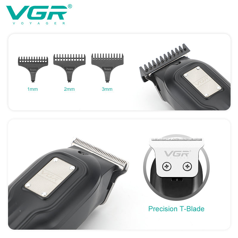VGR V-918 Digital Display Professional Cordless Hair Clippers Hair Grooming Set Beard Trimming — Image 3 — VGR