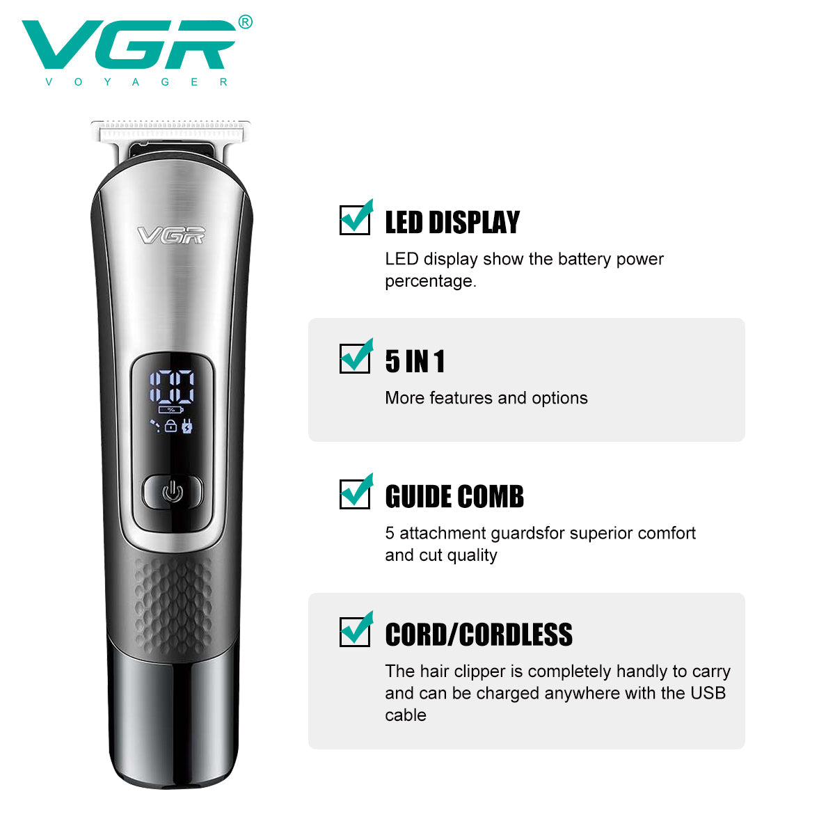 VGR V-111 Hair Professional Grooming Kit.