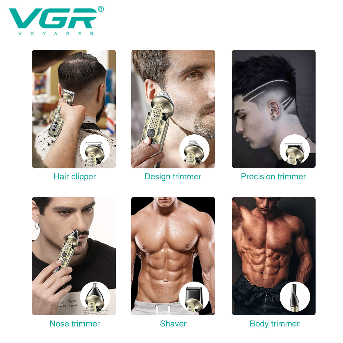 VGR V-095 Professional Grooming KIt For Men.