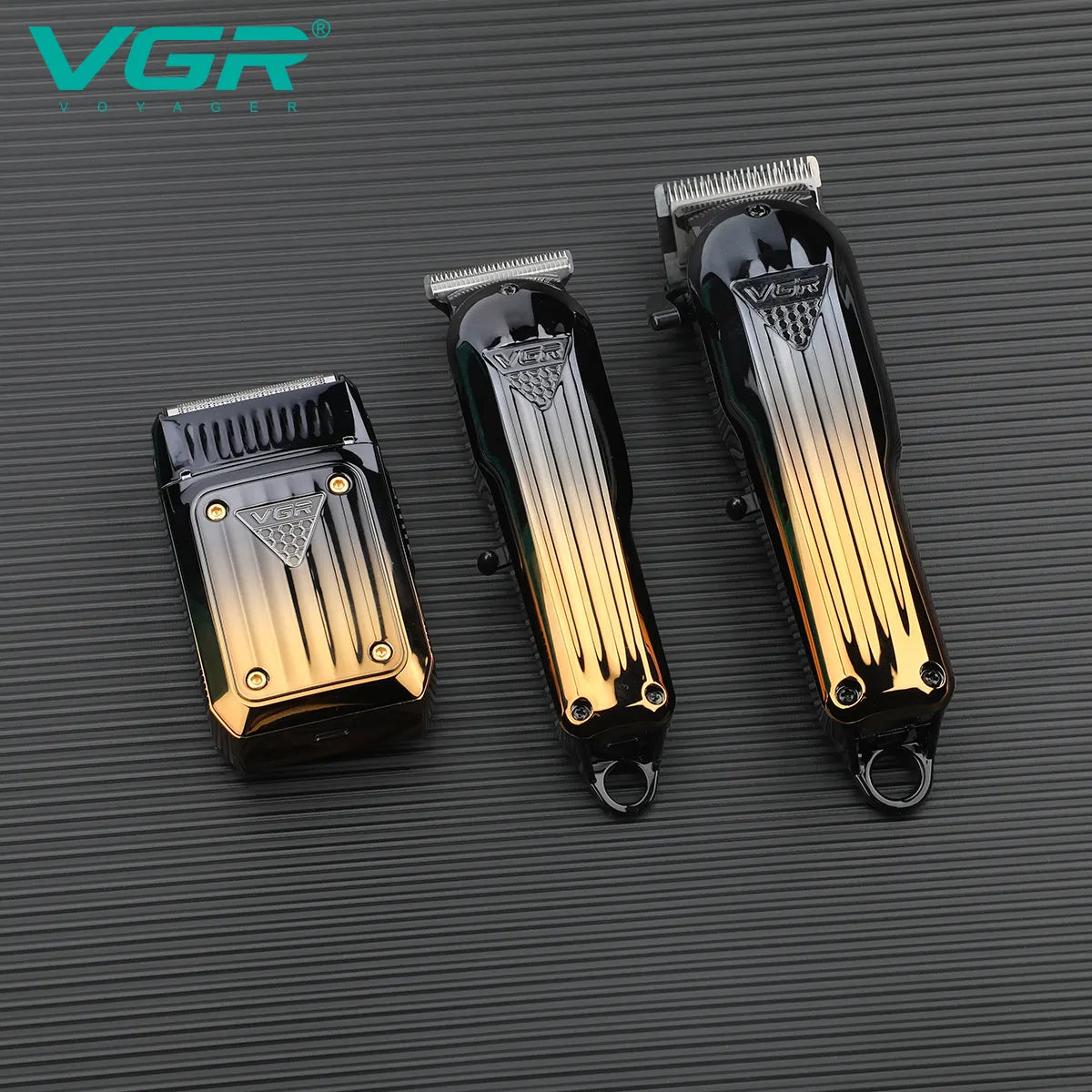 VGR V-644 Professional Barber Hair Cutting Kit 3-in-1 Clipper, Trimmer & Shaver