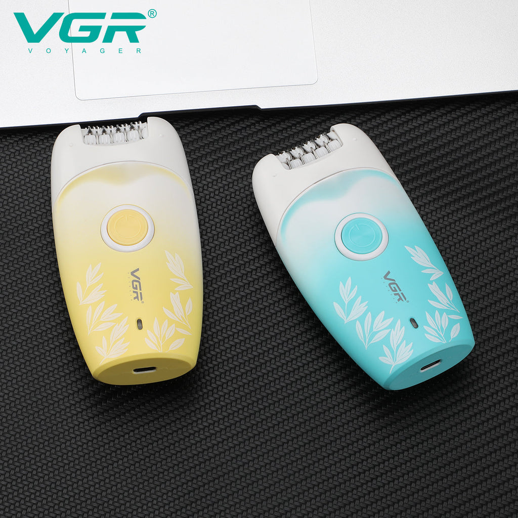 VGR V-738 Female Body Epilator 2 Speeds USB Light — Image 5 — VGR