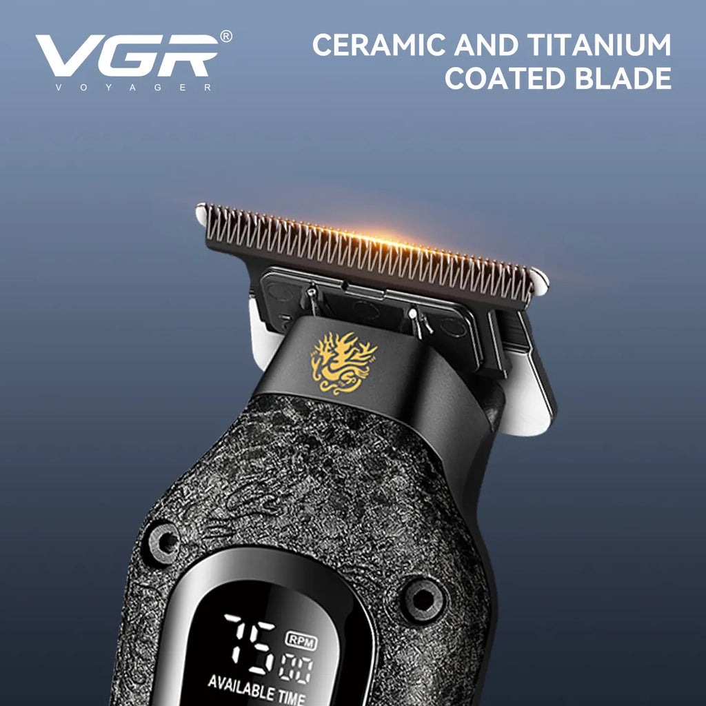 VGR V-879T Professional Hair Trimmer (Blue)