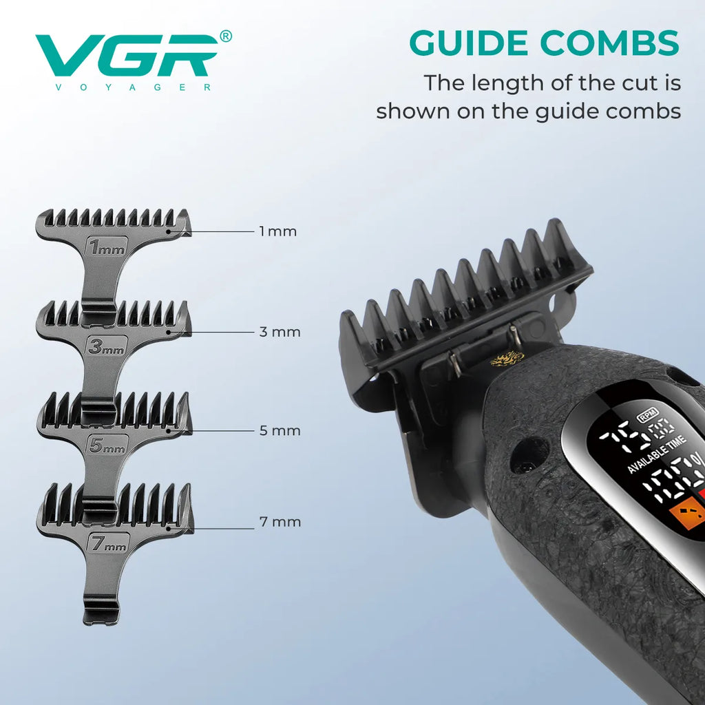 VGR V-879T Professional Hair Trimmer (Blue)