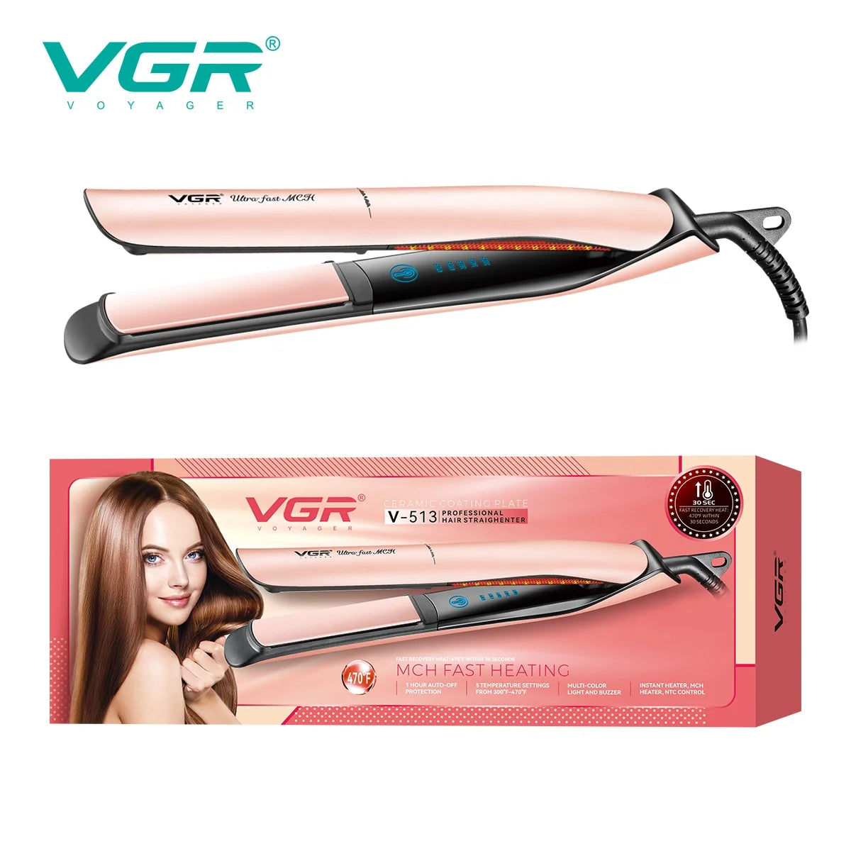 VGR V-513 Professional Hair Straightener
