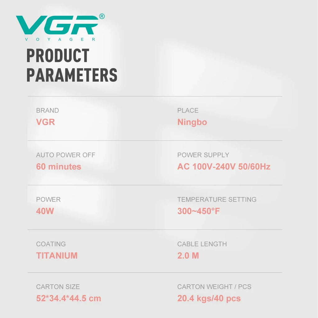 VGR V-510 Hair Straightener