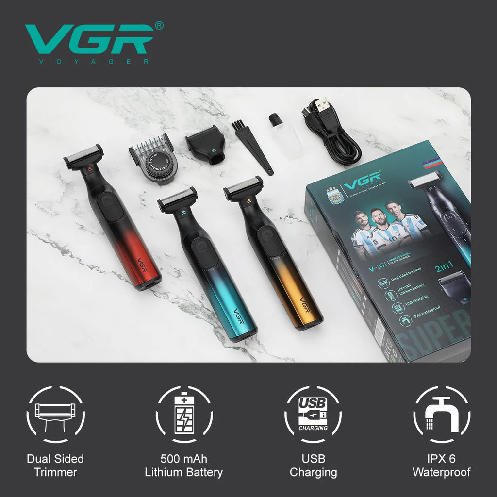 VGR V-361 2-in-1 Professional Electric Shaver