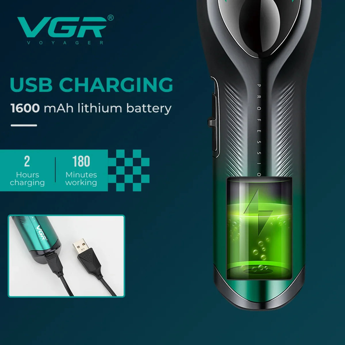 VGR V-858T Professional Hair Trimmer