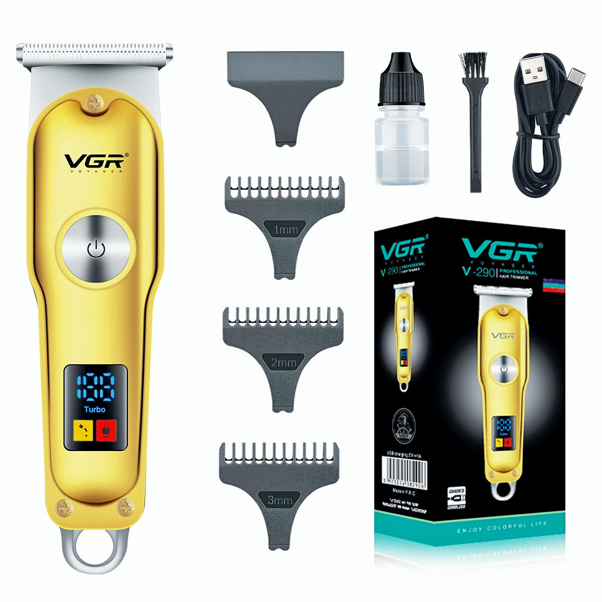 VGR V-290 Mini Hair Cutting Machine Cordless Electric — VGR