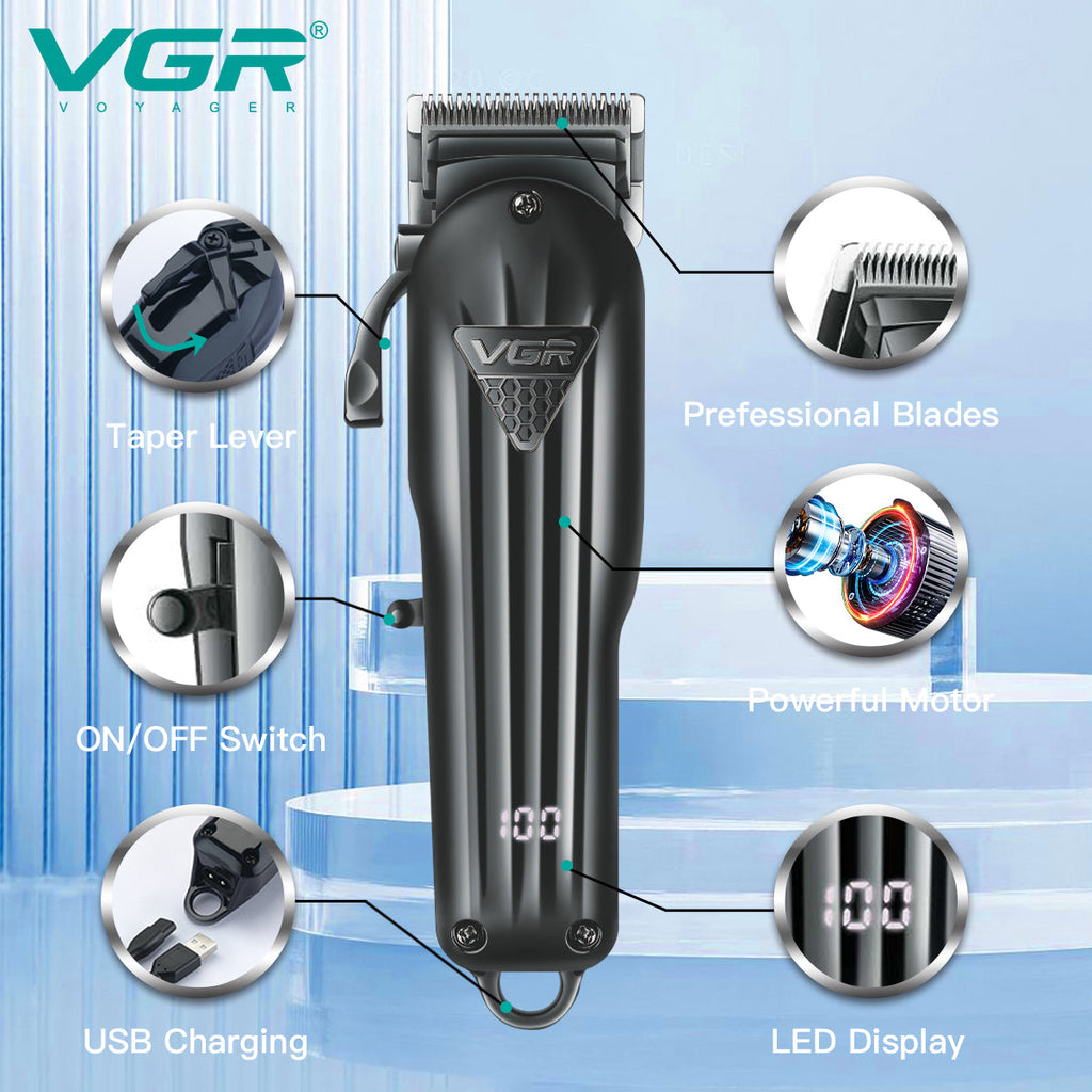 VGR V-282 Hair Trimmer Rechargeable — Image 2 — VGR