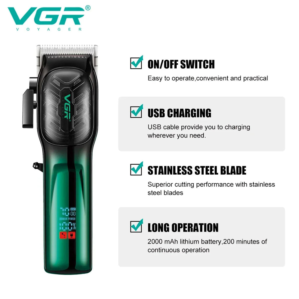 VGR V-654 Hair Trimmer Professional Hair Clipper — Image 2 — VGR