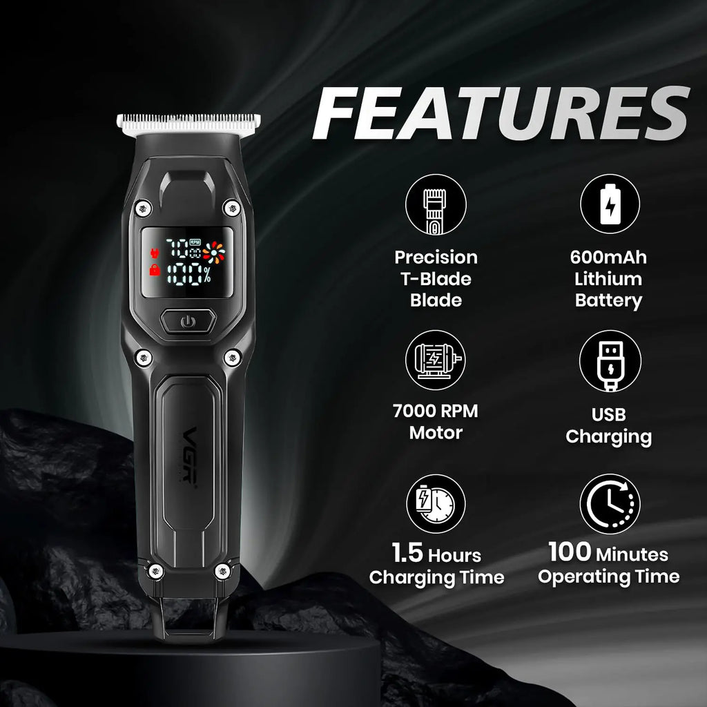 VGR V-964 Professional Hair Trimmer Cord/Cordless For Men — Image 3 — VGR