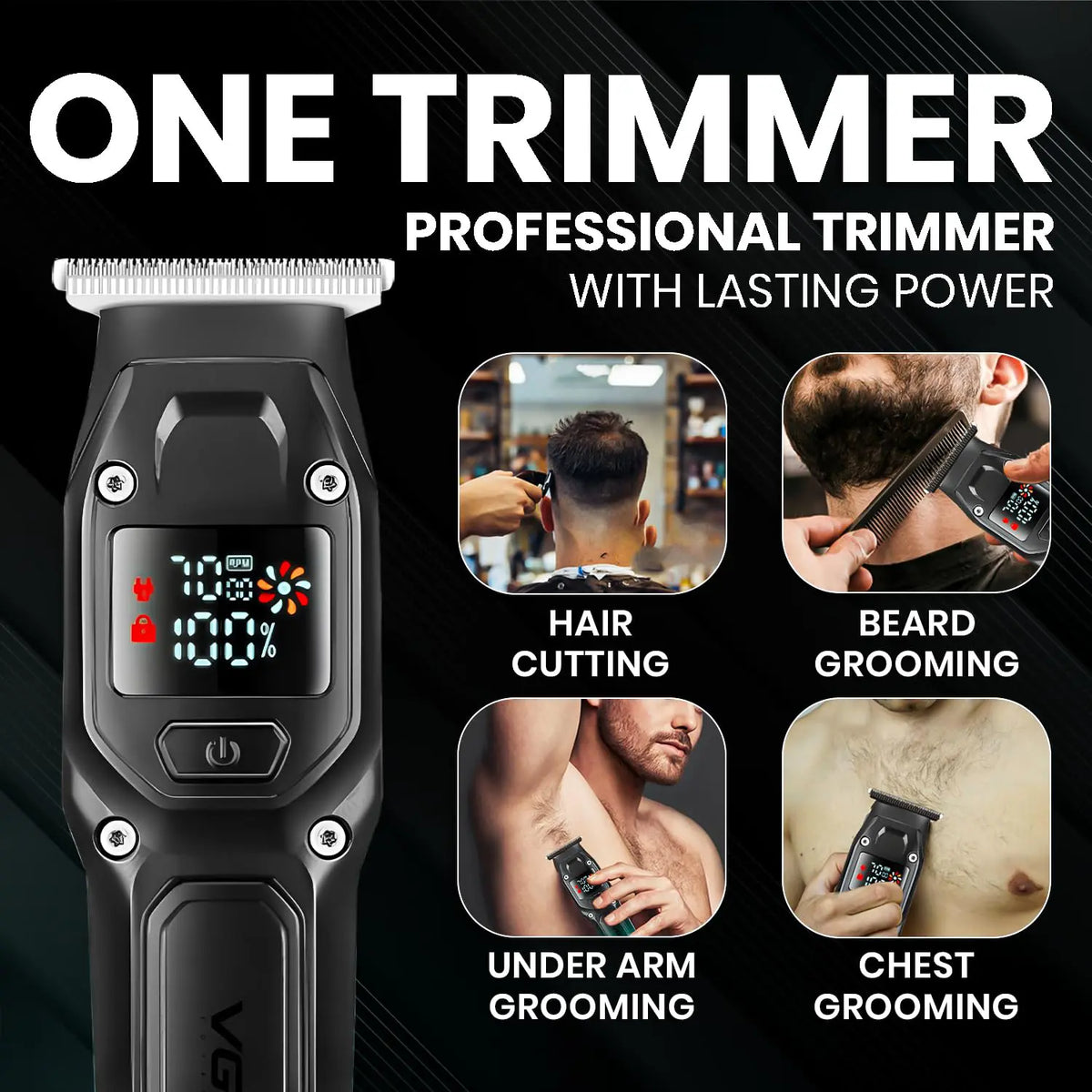 VGR V-964 Professional Hair Trimmer Cord/Cordless For Men — Image 5 — VGR