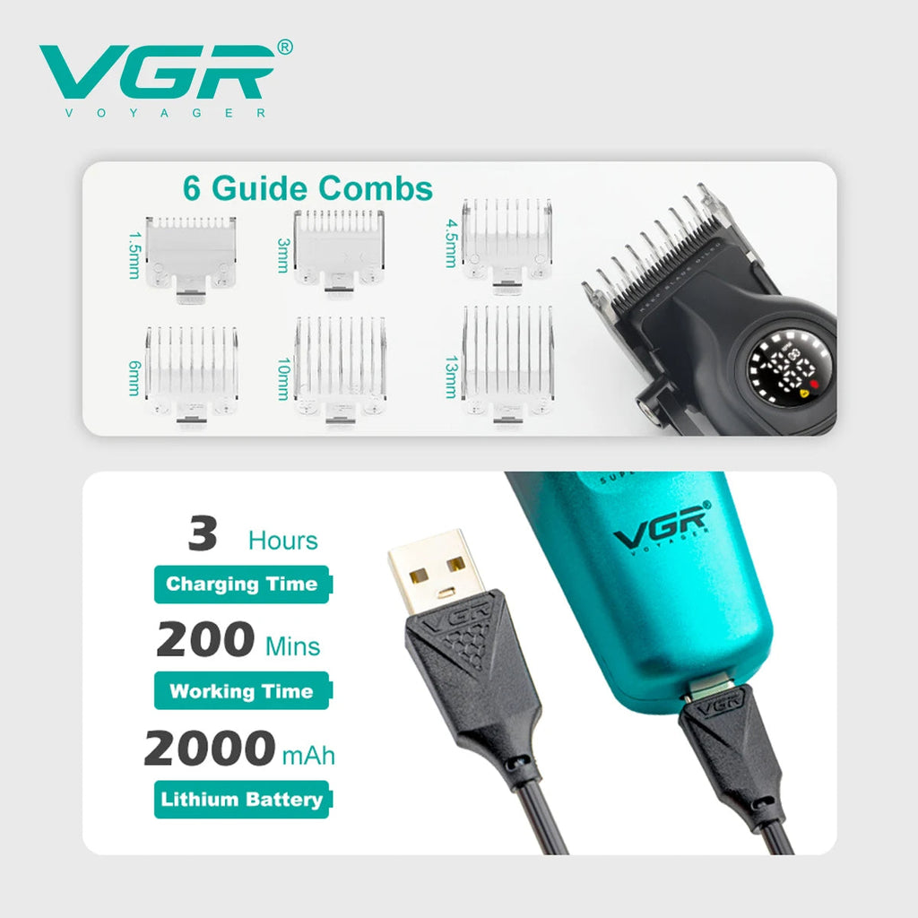 VGR V-196 Hair Clipper Professional Trimmer — Image 3 — VGR