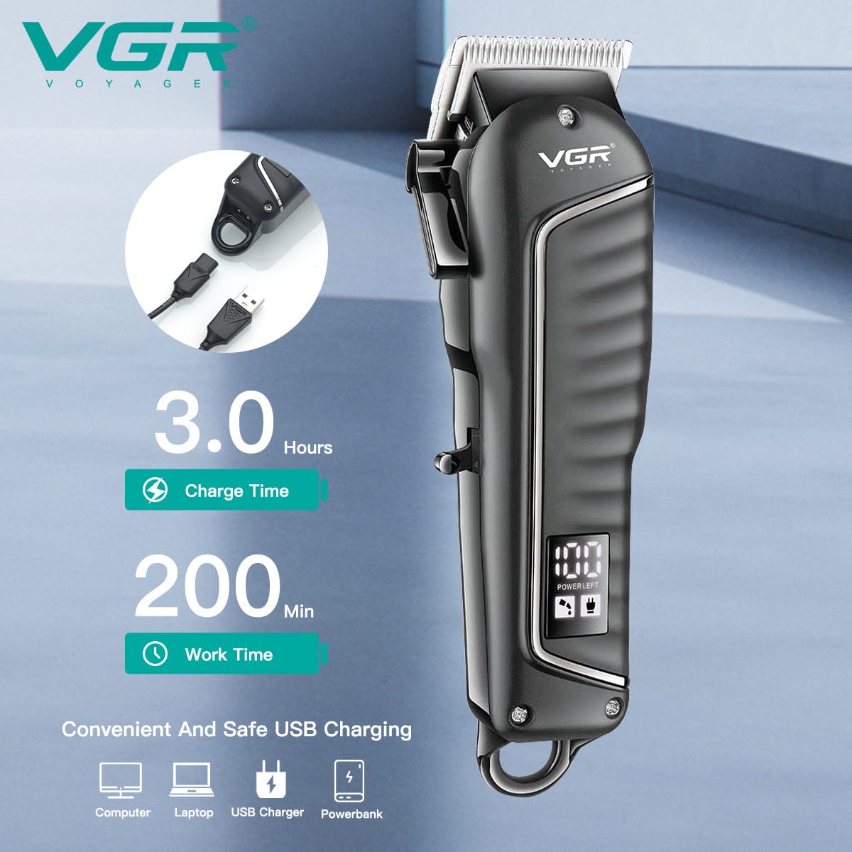 VGR V-683 Clipper Hair Clipper Professional — Image 3 — VGR