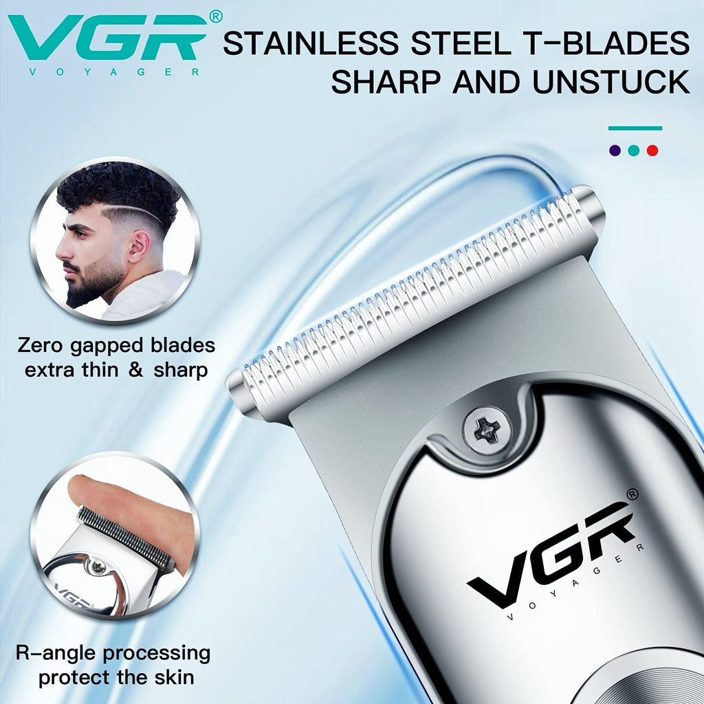 VGR V-071 Professional Hair Trimmer Mini Rechargeable 2 Speed Adjustment — Image 3 — VGR
