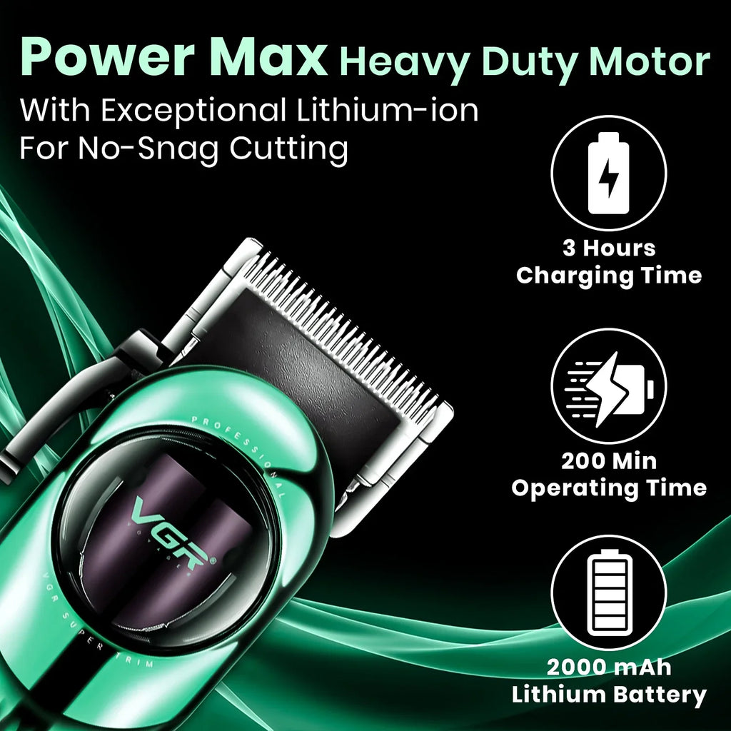 VGR V-166 Professional Hair Clipper for Salon Professionals and Personal Use.