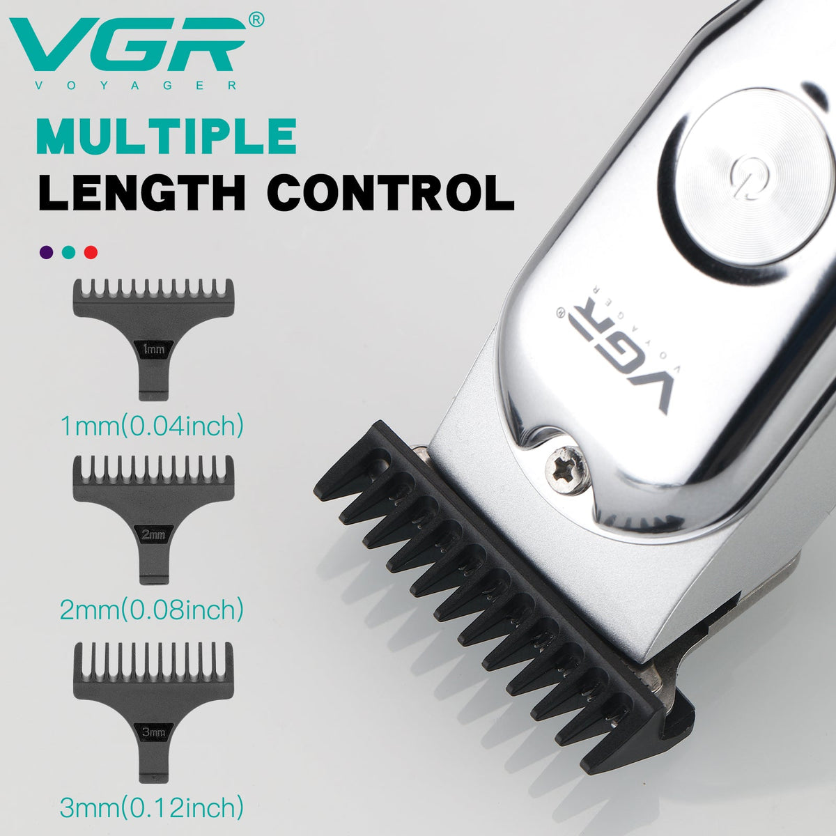 VGR V-071 Professional Hair Trimmer Mini Rechargeable 2 Speed Adjustment — Image 5 — VGR
