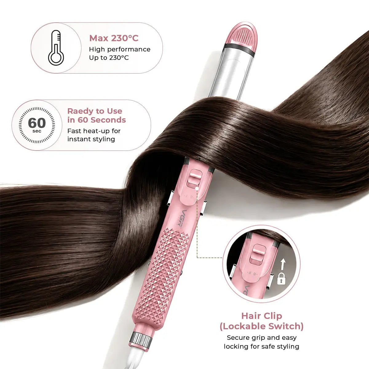 VGR V-563 Professional Hair Curler For Women — Image 6 — VGR