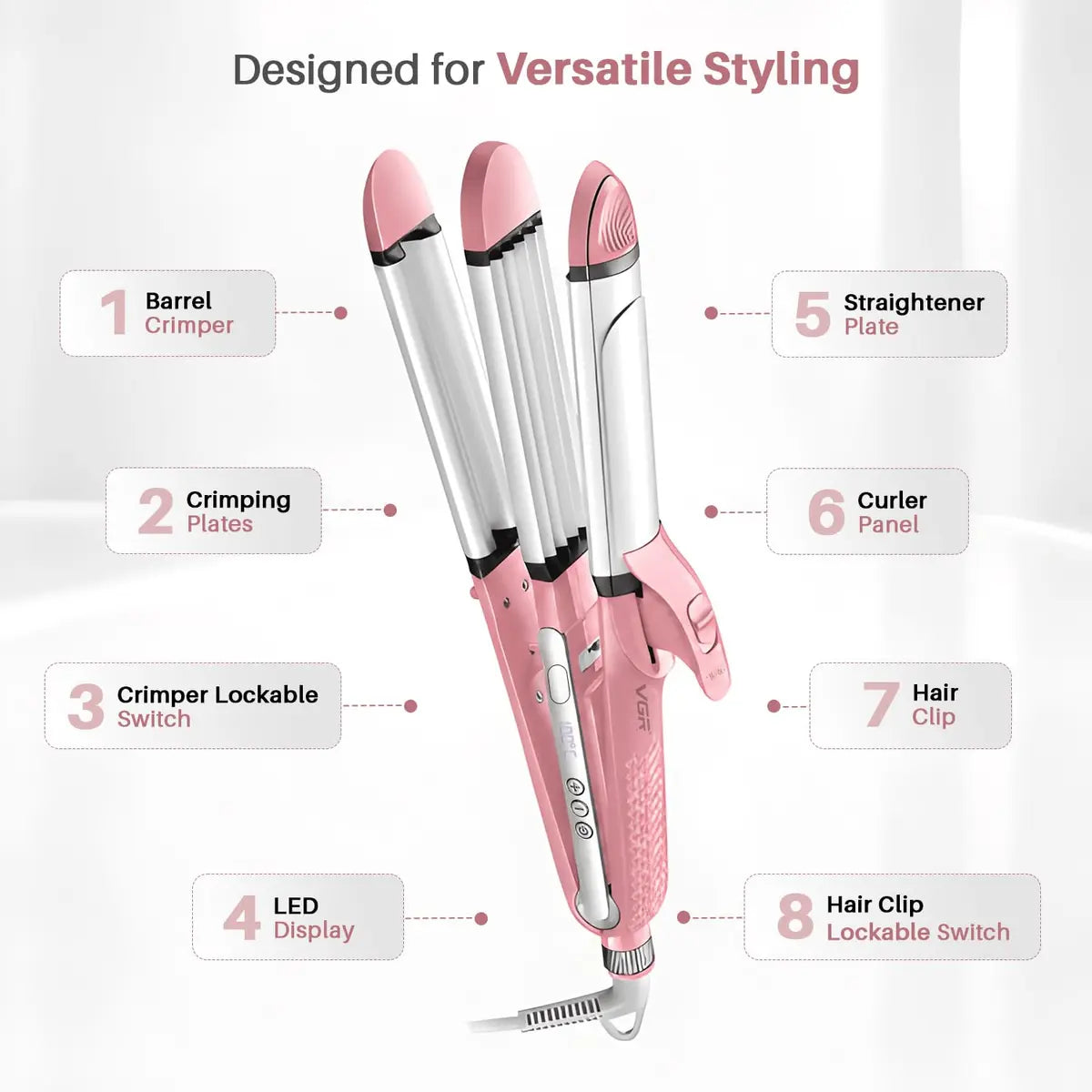 VGR V-563 Professional Hair Curler For Women — Image 7 — VGR