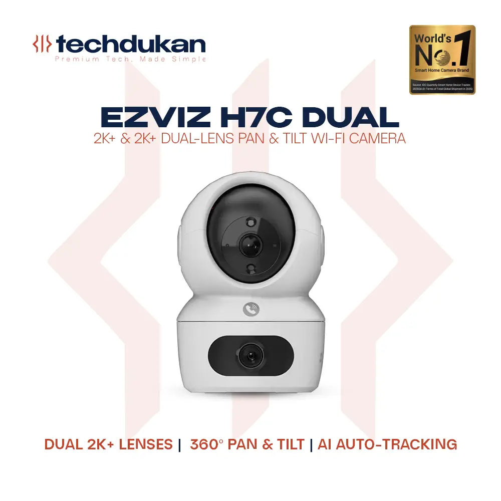 EZVIZ H7c Dual 2K+ & 2K+ Dual-Lens Pan & Tilt Wi-Fi Camera