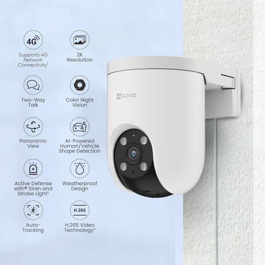 EZVIZ H8c 4G 2K Pan &amp; Tilt Camera