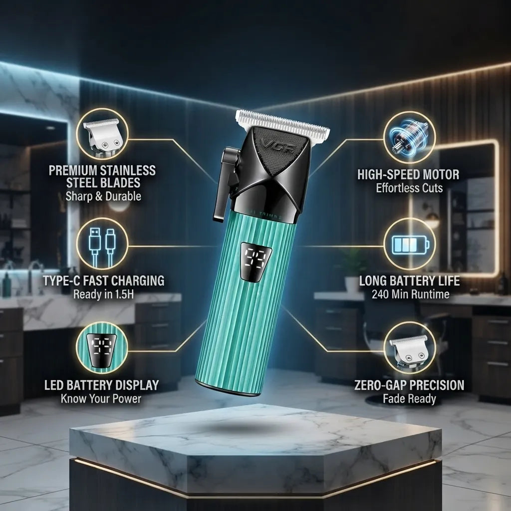 VGR V-037 Professional Hair Clipper For Men — Image 2 — VGR