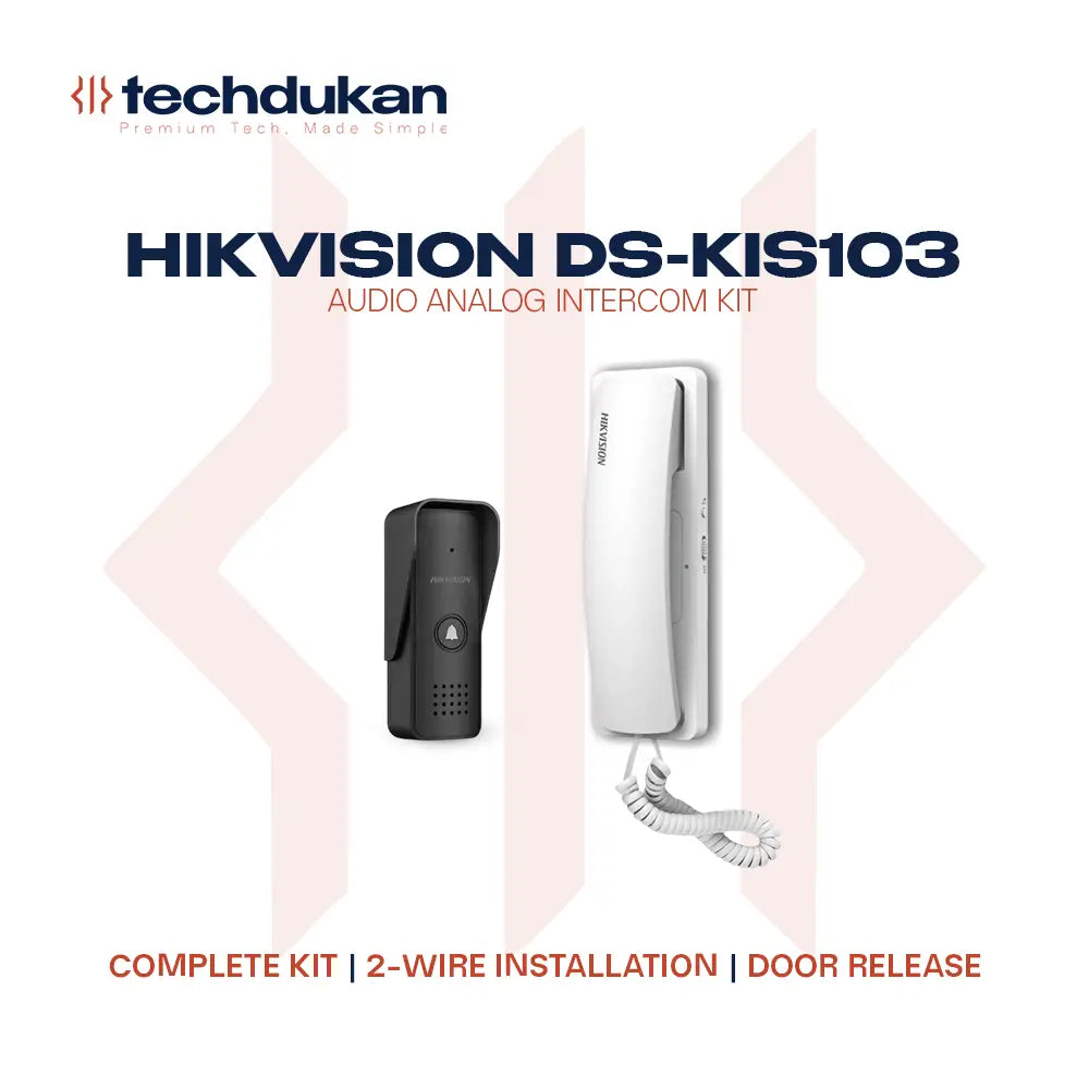 Hikvision DS-KIS103 Audio Analog Intercom Kit