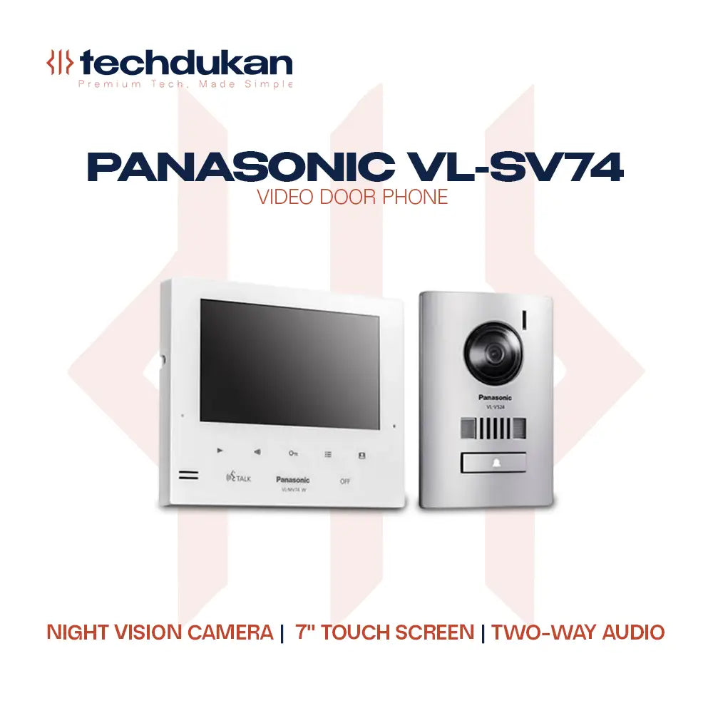 Panasonic VL-SV74 Video Door Phone 7" Touch Screen 1.3MP Night Vision