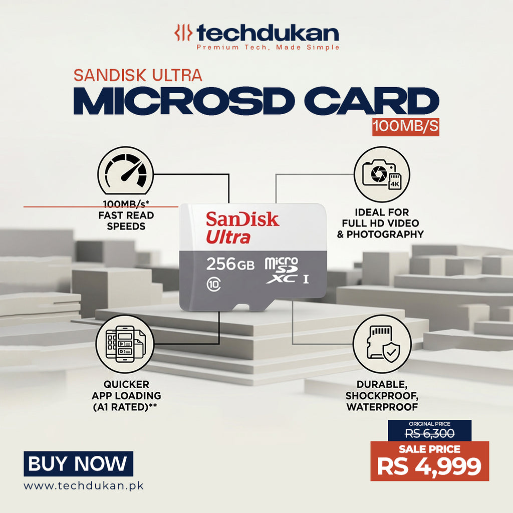 SanDisk Ultra microSD Card 100MB/s