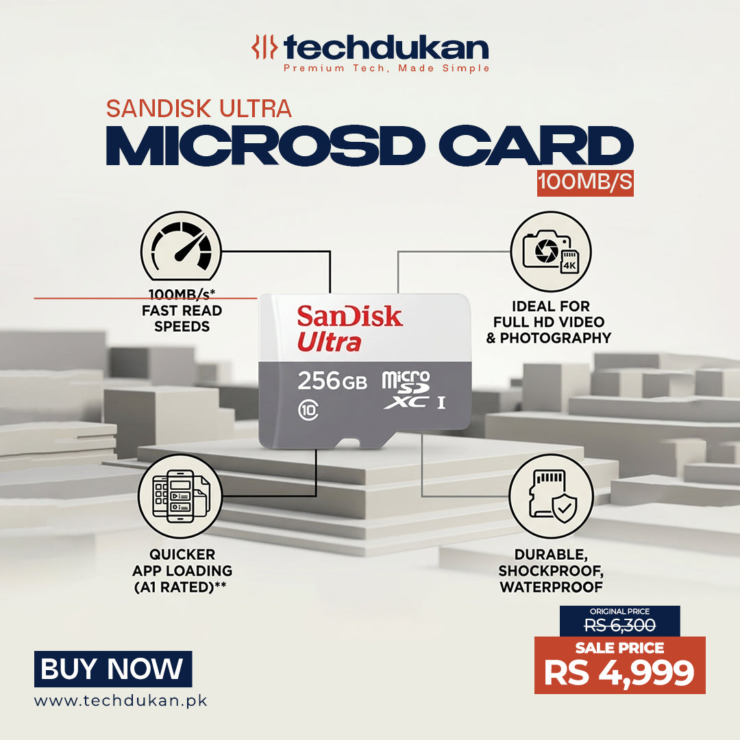 SanDisk Ultra microSD Card 100MB/s
