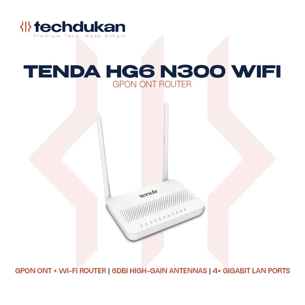 Tenda HG6 N300 Wi-Fi GPON ONT Router