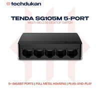 Tenda SG105M 5-Port Multi-Gig 2.5G Desktop Switch