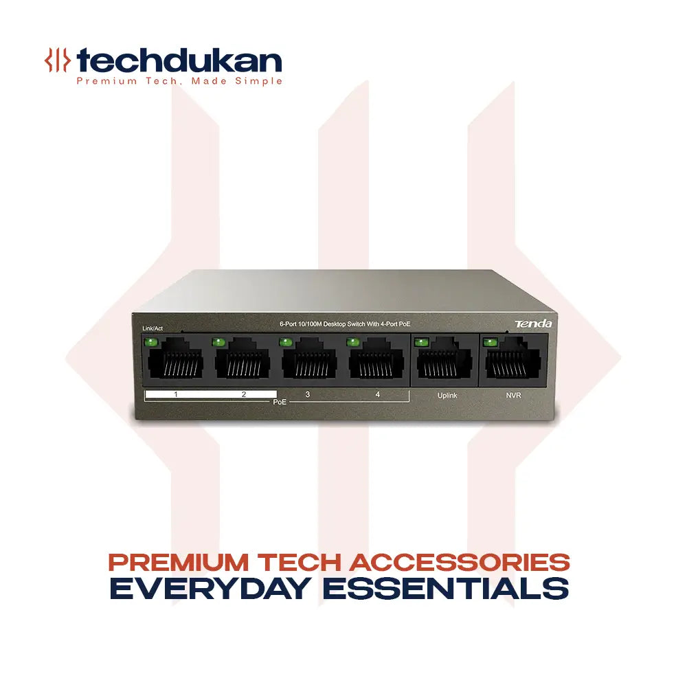 Tenda TEF1106P-4-63W 6-Port PoE Switch 63W