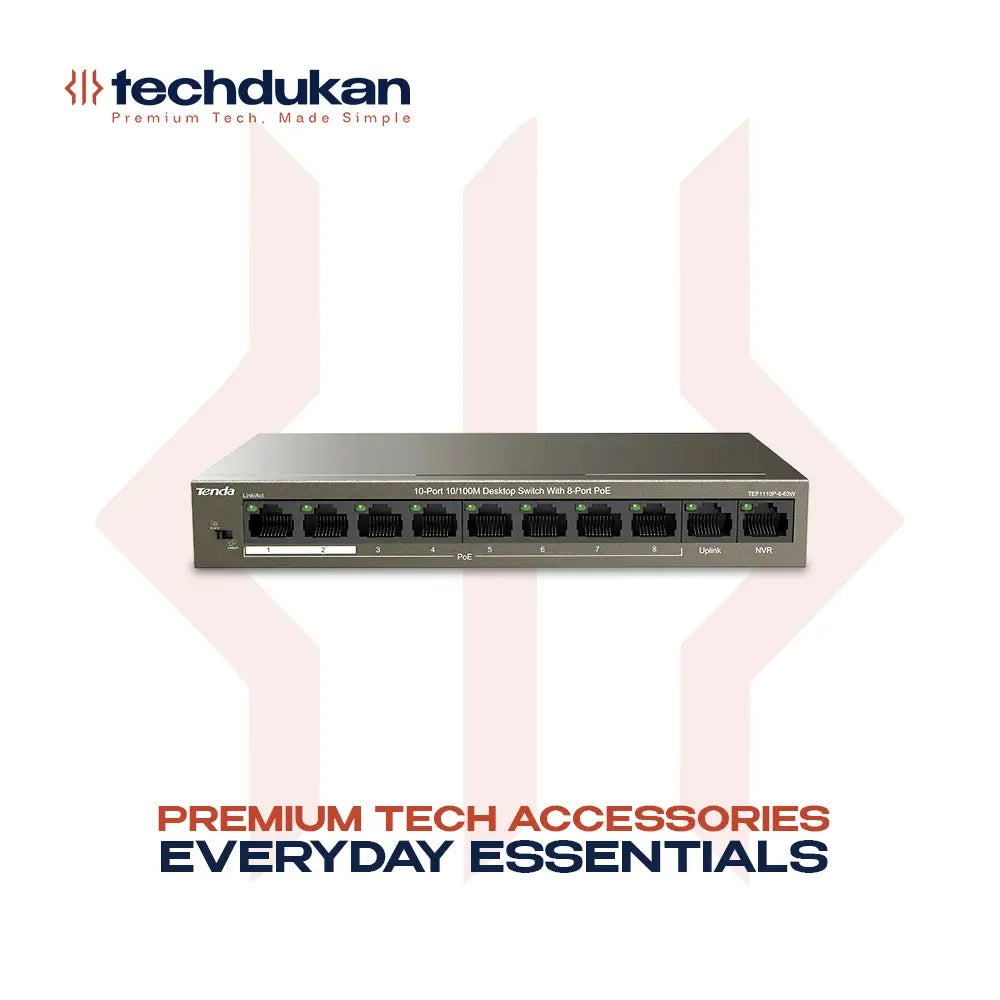 Tenda TEF1110P-8-63W 10-Port PoE Switch 63W