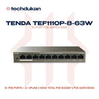 Tenda TEF1110P-8-63W 10-Port PoE Switch 63W