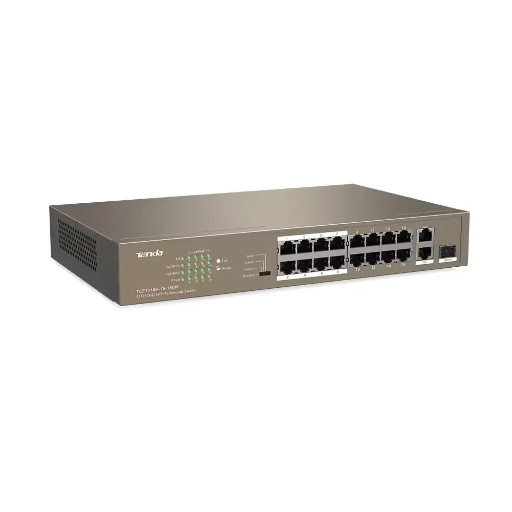 Tenda TEF1118P-16-150W V3.0 18-Port PoE 150W