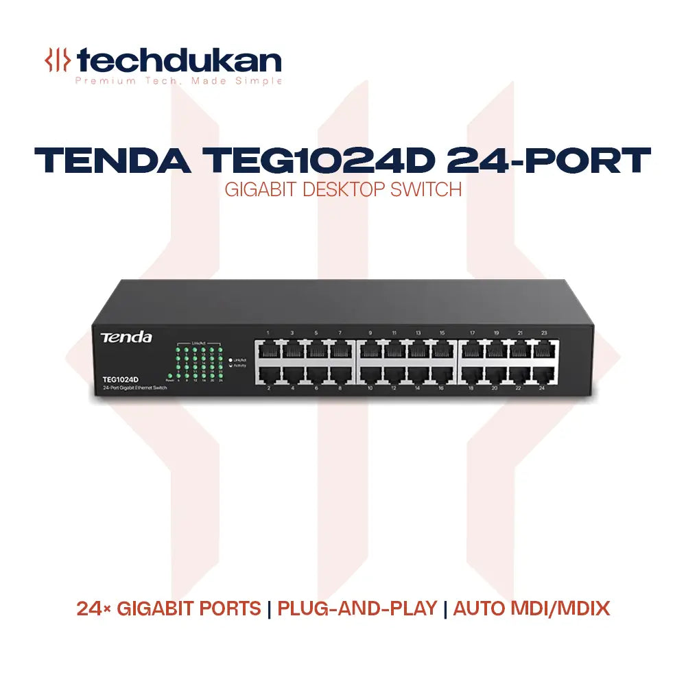 Tenda TEG1024D 24-Port Gigabit Desktop Switch