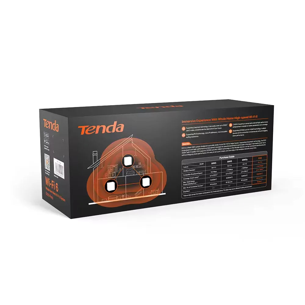 Tenda nova EX3 AX1500 Wi-Fi 6 Mesh 3-Pack