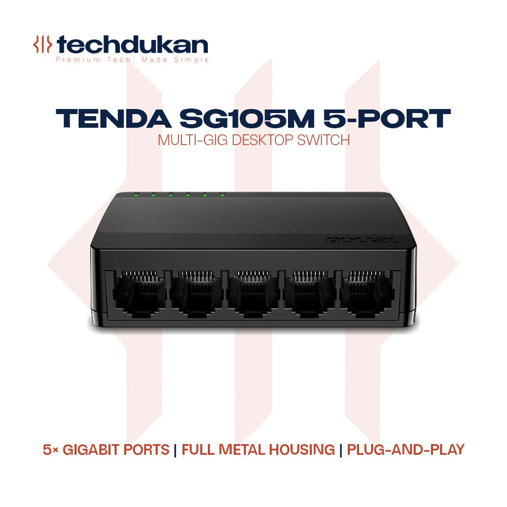 Tenda SG105M 5-Port Gigabit Desktop Switch