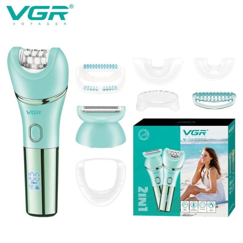 VGR V-753 2 IN 1 Electric Women Epilator Female Shaver — VGR