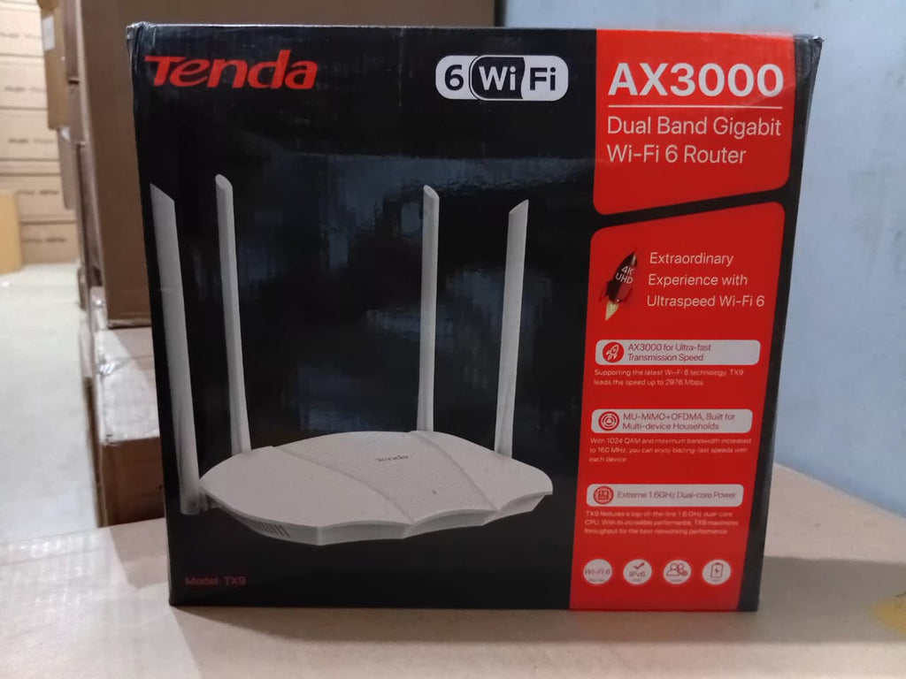 Tenda TX9 AX3000 Dual-Band Gigabit Wi-Fi 6 Router
