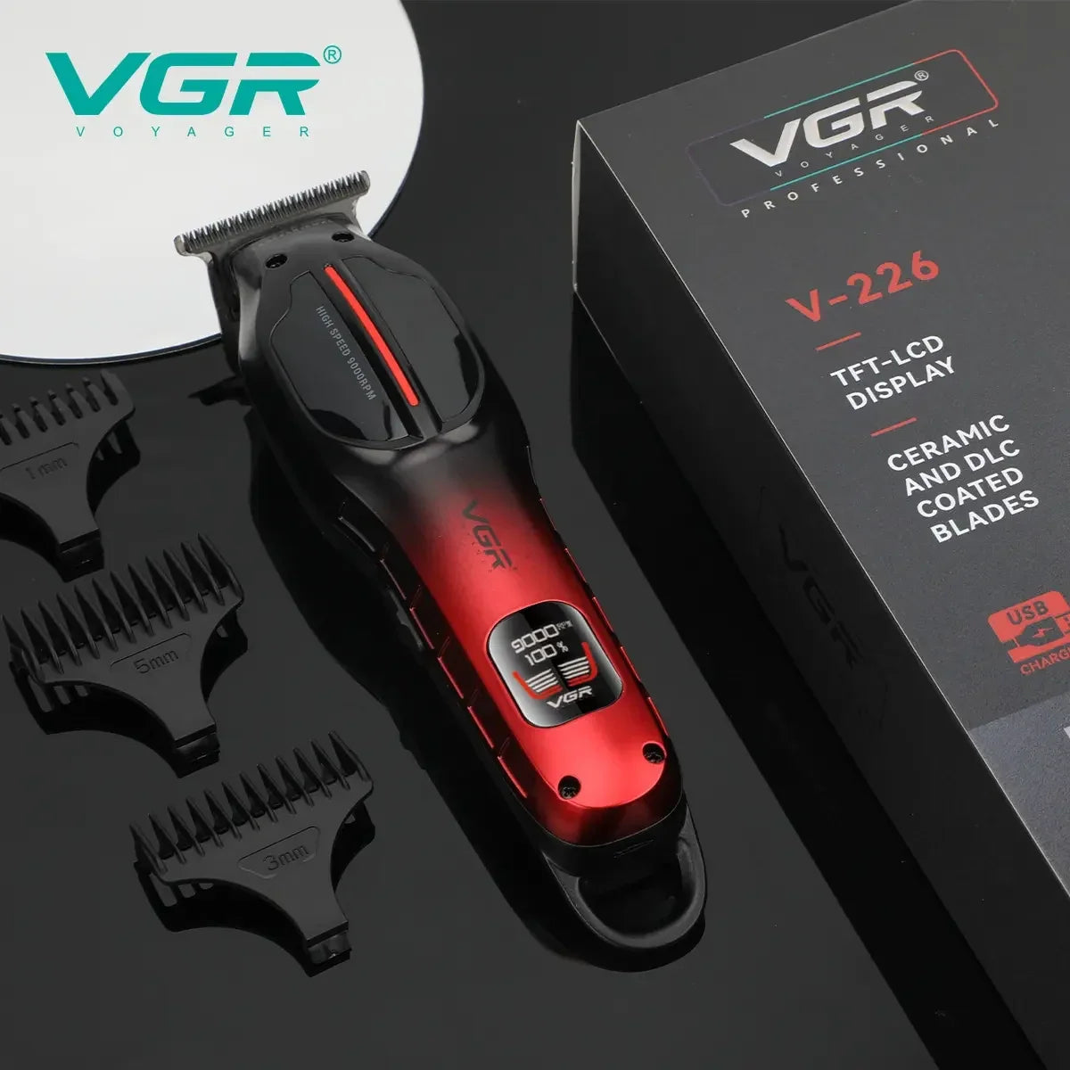 VGR V-226 Salon Series Professional Cordless Hair Trimmer