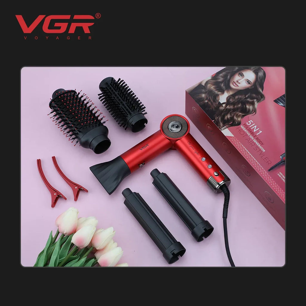 VGR V-483 Professional 5-in-1 Hot Air Styler & Hair Dryer Brush