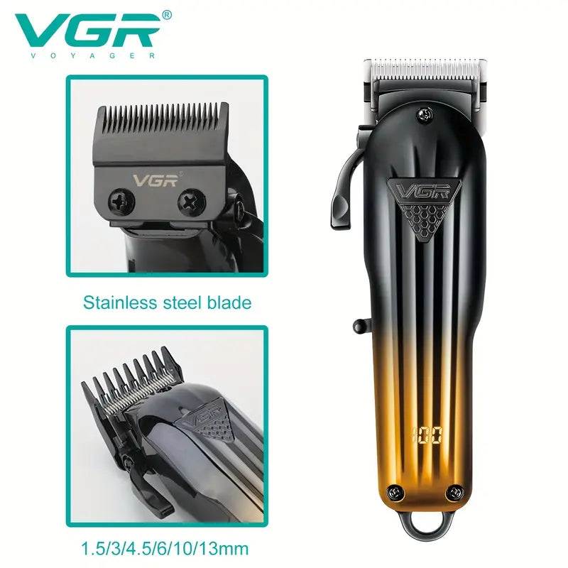 VGR V-644 Professional Barber Hair Cutting Kit 3-in-1 Clipper, Trimmer & Shaver